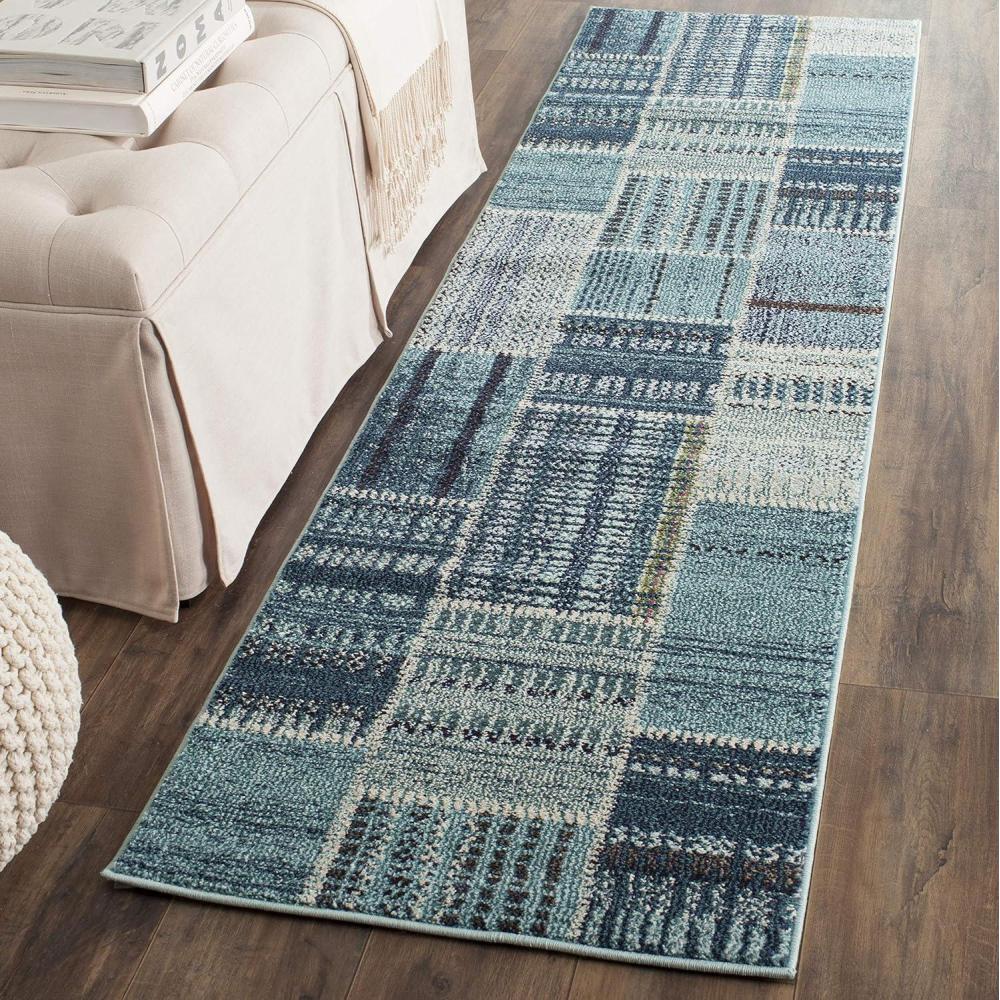 image:imageSAFAVIEH Monaco Collection Area Rug 51 x 77 Multi Modern Patchwork Distressed Design NonShedding amp Easy Care Ideal for High Traffic Areas in Living Room Bedroom MNC215FMulti Color