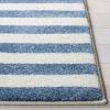 SAFAVIEH Carousel Kids Collection Accent Rug – 3’3″ x 5’3″, Navy & Ivory, Stripe Design, Non-Shedding & Easy Care, Ideal for High Traffic Areas for Boys & Girls in Playroom, Nursery, Bedroom (CRK126N)(Ivory/Blue)