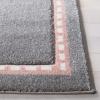 SAFAVIEH Carousel Kids Collection Accent Rug – 3’3″ x 5’3″, Pink & Ivory, Bunny Design, Non-Shedding & Easy Care, Ideal for High Traffic Areas for Boys & Girls in Playroom, Nursery, Bedroom (CRK166P)(Grey/Ivory)