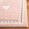 SAFAVIEH Carousel Kids Collection Accent Rug – 3’3″ x 5’3″, Pink & Ivory, Bunny Design, Non-Shedding & Easy Care, Ideal for High Traffic Areas for Boys & Girls in Playroom, Nursery, Bedroom (CRK166P)(Pink/Ivory)