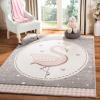 SAFAVIEH Carousel Kids Collection Accent Rug – 3’3″ x 5’3″, Pink & Ivory, Non-Shedding & Easy Care, Ideal for High Traffic Areas for Boys & Girls in Playroom, Nursery, Bedroom (CRK154P)(Pink/Ivory)