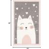 SAFAVIEH Carousel Kids Collection Accent Rug – 4′ x 6′, Pink & Grey, Cat Design, Non-Shedding & Easy Care, Ideal for High Traffic Areas for Boys & Girls in Playroom, Nursery, Bedroom (CRK134P)(Pink/Grey)