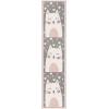 SAFAVIEH Carousel Kids Collection Accent Rug – 4′ x 6′, Pink & Grey, Cat Design, Non-Shedding & Easy Care, Ideal for High Traffic Areas for Boys & Girls in Playroom, Nursery, Bedroom (CRK134P)(Pink/Grey)