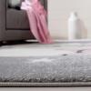 SAFAVIEH Carousel Kids Collection Accent Rug – 4′ x 6′, Pink & White, Koala Design, Non-Shedding & Easy Care, Ideal for High Traffic Areas for Boys & Girls in Playroom, Nursery, Bedroom (CRK195U)(Grey/Ivory)