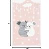 SAFAVIEH Carousel Kids Collection Accent Rug – 4′ x 6′, Pink & White, Koala Design, Non-Shedding & Easy Care, Ideal for High Traffic Areas for Boys & Girls in Playroom, Nursery, Bedroom (CRK195U)(Pink/White)