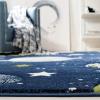 SAFAVIEH Carousel Kids Collection Area Rug – 5’3″ x 7’6″, Grey & Lavender, Non-Shedding & Easy Care, Ideal for High Traffic Areas for Boys & Girls in Playroom, Nursery, Bedroom (CRK103F)(Navy/Ivory)