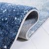 SAFAVIEH Galaxy Collection Area Rug – 5’3″ x 7’6″, Orange & Multi, Abstract Design, Non-Shedding & Easy Care, Ideal for High Traffic Areas in Living Room, Bedroom (GAL109D)(Blue/Ivory)
