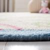 SAFAVIEH Kids Collection Accent Rug – 3′ x 5′, Ivory & Blue, Handmade Floral Wool, Ideal for High Traffic Areas in Entryway, Living Room, Bedroom (SFK362A)(Ivory/Blue)