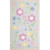 SAFAVIEH Kids Collection Accent Rug – 4′ x 6′, Blue & Multi, Handmade Floral Wool, Ideal for High Traffic Areas in Entryway, Living Room, Bedroom (SFK311A)(Blue/Multi)