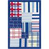 SAFAVIEH Kids Collection Accent Rug – 4′ x 6′, Blue & Multi, Handmade Patchwork Wool, Ideal for High Traffic Areas in Entryway, Living Room, Bedroom (SFK318A)(Blue/Multi)