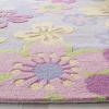 SAFAVIEH Kids Collection Area Rug – 4′ Round, Multi, Handmade Floral Wool, Ideal for High Traffic Areas in Living Room, Bedroom (SFK314A)(Multi Color)