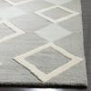 SAFAVIEH Kids Collection Area Rug – 5′ x 7′, Grey & Multi, Handmade Diamond Wool, Ideal for High Traffic Areas in Living Room, Bedroom (SFK902B)(Grey/Multi)