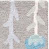 SAFAVIEH Kids Collection Area Rug – 5′ x 8′, Ivory & Pink, Handmade Floral Wool, Ideal for High Traffic Areas in Living Room, Bedroom (SFK918A)(Grey/Pink)