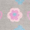 SAFAVIEH Kids Collection Area Rug – 5′ x 8′, Ivory & Pink, Handmade Floral Wool, Ideal for High Traffic Areas in Living Room, Bedroom (SFK918A)(Grey/Pink)