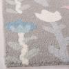 SAFAVIEH Kids Collection Area Rug – 5′ x 8′, Ivory & Pink, Handmade Floral Wool, Ideal for High Traffic Areas in Living Room, Bedroom (SFK918A)(Grey/Pink)