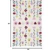 SAFAVIEH Kids Collection Area Rug – 5′ x 8′, Ivory & Pink, Handmade Floral Wool, Ideal for High Traffic Areas in Living Room, Bedroom (SFK918A)(Ivory/Pink)