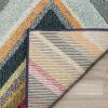 SAFAVIEH Monaco Collection Accent Rug – 4′ x 5’7″, Multi, Boho Chevron Design, Non-Shedding & Easy Care, Ideal for High Traffic Areas in Entryway, Living Room, Bedroom (MNC234F)(Multi Color)