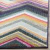 SAFAVIEH Monaco Collection Accent Rug – 4′ x 5’7″, Multi, Boho Chevron Design, Non-Shedding & Easy Care, Ideal for High Traffic Areas in Entryway, Living Room, Bedroom (MNC234F)(Multi Color)