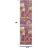 SAFAVIEH Monaco Collection Accent Rug – 4′ x 5’7″, Pink & Multi, Boho Design, Non-Shedding & Easy Care, Ideal for High Traffic Areas in Entryway, Living Room, Bedroom (MNC212D)(Pink/Multi)