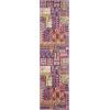 SAFAVIEH Monaco Collection Accent Rug – 4′ x 5’7″, Pink & Multi, Boho Design, Non-Shedding & Easy Care, Ideal for High Traffic Areas in Entryway, Living Room, Bedroom (MNC212D)(Pink/Multi)