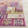 SAFAVIEH Monaco Collection Accent Rug – 4′ x 5’7″, Pink & Multi, Boho Design, Non-Shedding & Easy Care, Ideal for High Traffic Areas in Entryway, Living Room, Bedroom (MNC212D)(Pink/Multi)