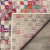 SAFAVIEH Monaco Collection Area Rug – 5’1″ x 7’7″, Grey & Multi, Boho Pixel Abstract Design, Non-Shedding & Easy Care, Ideal for High Traffic Areas in Living Room, Bedroom (MNC241G)(Grey/Multi)