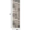 SAFAVIEH Monaco Collection Area Rug – 5’1″ x 7’7″, Multi, Modern Patchwork Distressed Design, Non-Shedding & Easy Care, Ideal for High Traffic Areas in Living Room, Bedroom (MNC215F)(Grey/Multi)