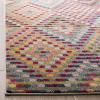 SAFAVIEH Monaco Collection Area Rug – 5’1″ x 7’7″, Multi & Beige, Boho Diamond Design, Non-Shedding & Easy Care, Ideal for High Traffic Areas in Living Room, Bedroom (MNC204F)(Multi/Beige)