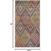 SAFAVIEH Monaco Collection Area Rug – 5’1″ x 7’7″, Multi & Beige, Boho Diamond Design, Non-Shedding & Easy Care, Ideal for High Traffic Areas in Living Room, Bedroom (MNC204F)(Multi/Beige)