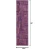SAFAVIEH Monaco Collection Area Rug – 5’1″ x 7’7″, Purple & Multi, Modern Design, Non-Shedding & Easy Care, Ideal for High Traffic Areas in Living Room, Bedroom (MNC214L)(Purple/Multi)