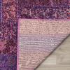 SAFAVIEH Monaco Collection Area Rug – 5’1″ x 7’7″, Purple & Multi, Modern Design, Non-Shedding & Easy Care, Ideal for High Traffic Areas in Living Room, Bedroom (MNC214L)(Purple/Multi)