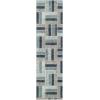 SAFAVIEH Monaco Collection Area Rug – 5’1″ x 7’7″, Purple & Multi, Modern Design, Non-Shedding & Easy Care, Ideal for High Traffic Areas in Living Room, Bedroom (MNC214L)(Grey/Blue)