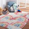SAFAVIEH Washable Rug Kids Playhouse Collection – 3’3″ x 5’3″, Blue & Ivory, Slip Resistant & Easy to Clean, Ideal for Kids Room, Playroom, Nursery, Boys & Girls Room (KPH252M)(Blue/Ivory)