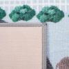 SAFAVIEH Washable Rug Kids Playhouse Collection – 5’5″ x 7’7″, Dark Green & Light Grey, Slip Resistant & Easy to Clean, Ideal for Kids Room, Playroom, Nursery, Boys & Girls Room (KPH235Y)(Blue/Dark Grey)