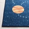 SAFAVIEH Washable Rug Kids Playhouse Collection – 5’5″ x 7’7″, Navy & Gold, Slip Resistant & Easy to Clean, Ideal for Kids Room, Playroom, Nursery, Boys & Girls Room (KPH253N)(Navy/Gold)