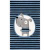 SAFAVIEH Carousel Kids Collection Accent Rug – 3’3″ x 5’3″, Navy & Ivory, Stripe Design, Non-Shedding & Easy Care, Ideal for High Traffic Areas for Boys & Girls in Playroom, Nursery, Bedroom (CRK126N)(Navy/Ivory)