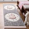 SAFAVIEH Carousel Kids Collection Accent Rug – 3’3″ x 5’3″, Pink & Ivory, Non-Shedding & Easy Care, Ideal for High Traffic Areas for Boys & Girls in Playroom, Nursery, Bedroom (CRK154P)(Pink/Ivory)