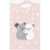 SAFAVIEH Carousel Kids Collection Accent Rug – 4′ x 6′, Pink & White, Koala Design, Non-Shedding & Easy Care, Ideal for High Traffic Areas for Boys & Girls in Playroom, Nursery, Bedroom (CRK195U)(Pink/White)