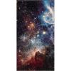 SAFAVIEH Galaxy Collection Area Rug – 5’3″ x 7’6″, Orange & Multi, Abstract Design, Non-Shedding & Easy Care, Ideal for High Traffic Areas in Living Room, Bedroom (GAL109D)(Purple/Multi)