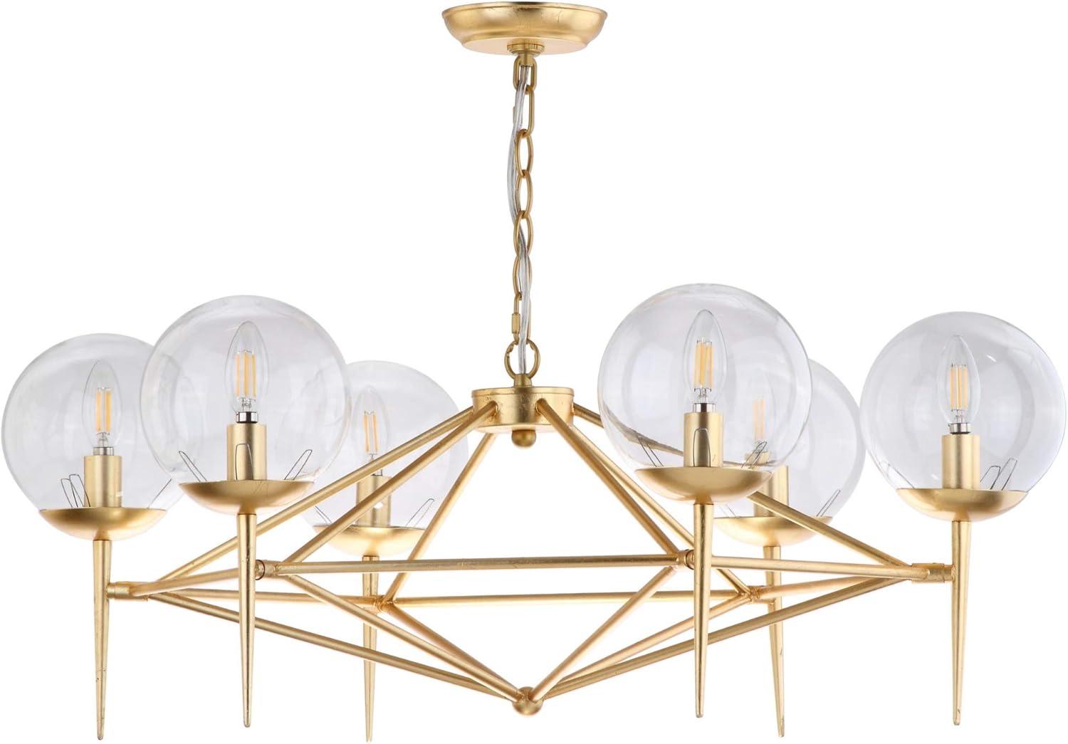 image:imageSAFAVIEH Lighting Collection Greyor Chandelier Gold