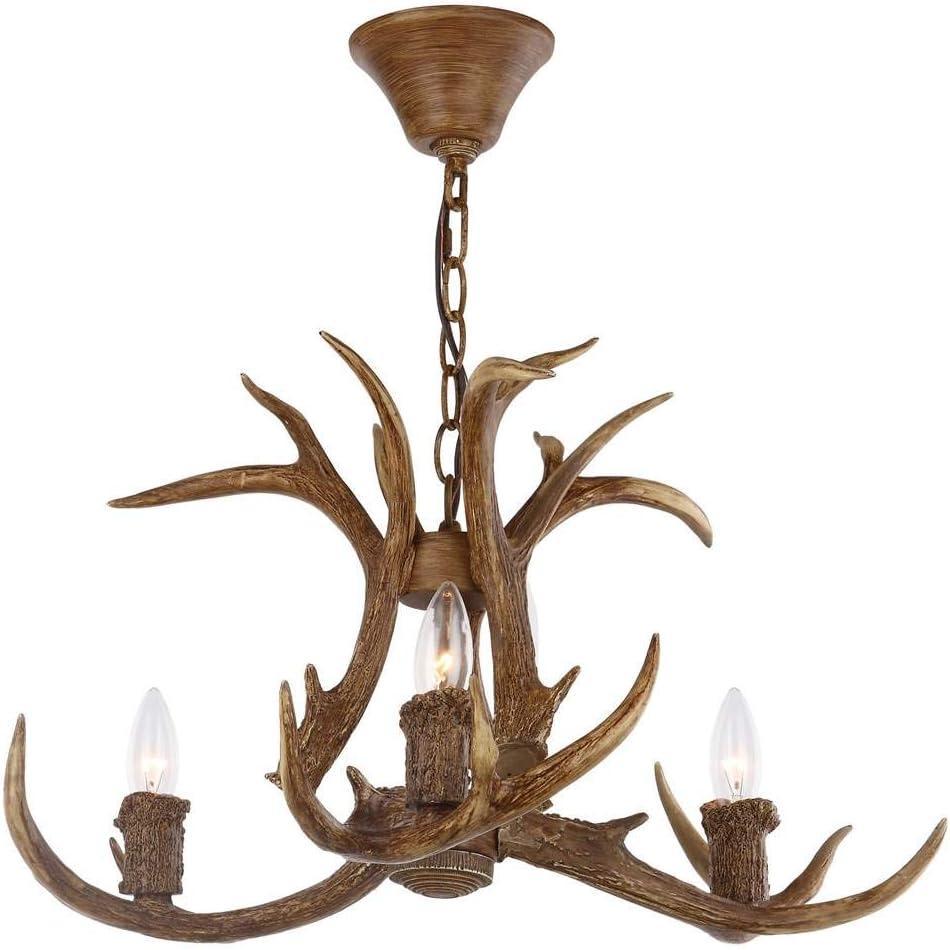 image:imageSafavieh Lighting Collection Makani 215 Antler Brown Chandelier
