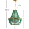 Disney Lighting by Safavieh 3-Light Adjustable Gold and Green Prince Pendant Chandelier (LED Bulbs Included)
