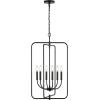 SAFAVIEH Lighting Collection Alto Modern Farmhouse Black 6-Light Adjustable Pendant Chandelier Hanging Light Fixture, Ideal for Dining Room, Kitchen Island, Foyer, Entryway (LED Bulbs Included)