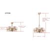 SAFAVIEH Lighting Collection Catena Rustic Farmhouse Antique Gold 25-inch Diameter 5-light Adjustable Hanging Chandelier Light Fixture (LED Bulbs Included)