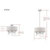 SAFAVIEH Lighting Collection Cotillion Modern Shabby Chic Farmhouse Glam Chrome/ Crystal 22-inch Diameter Adjustable Hanging Pendant Light Fixture (LED Bulbs Included)