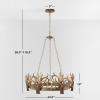 SAFAVIEH Lighting Collection Duriel Rustic Farmhouse Antique Brown Antler Chandelier