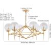 SAFAVIEH “Lighting Collection Greyor Chandelier, Gold