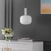 SAFAVIEH Lighting Collection Naois White/Black Adjustable Pendant Hanging Light Fixture, Ideal for Dining Room, Kitchen Island, Entryway (LED Bulb Included)