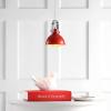 SAFAVIEH PND4034C Lighting Collection Rove Modern Adjustable 82-inch Drop Grey Pendant, 10′ H(Red)