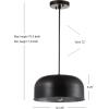 SAFAVIEH PND4039A Lighting Avner Adjustable Painted Grey (LED Bulb Included) Pendant